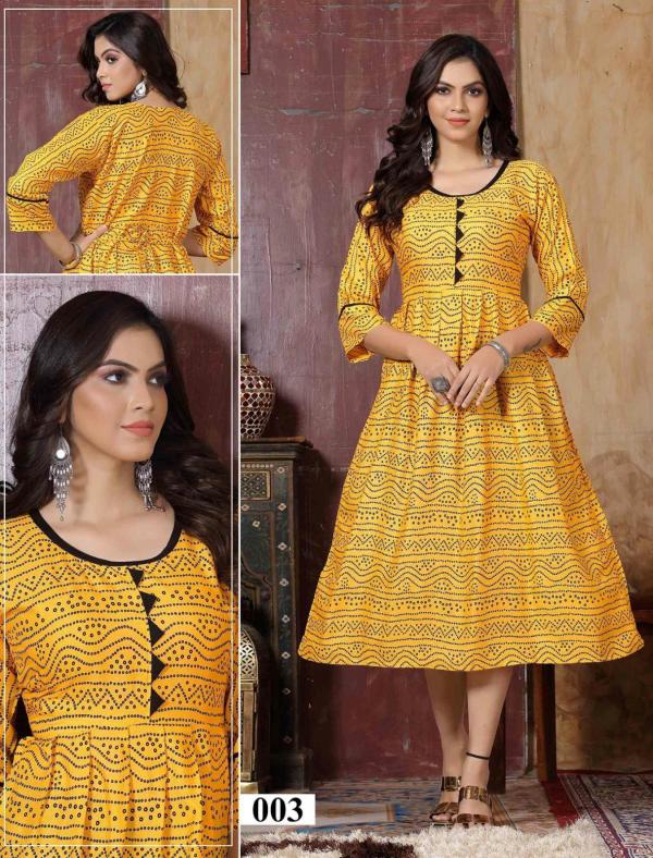 Golden Rashmika Vol 1 Rayon Designer Exclusive Kurti Collection